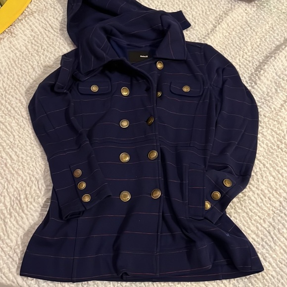 Hurley Winchester Double Breasted Hooded Long Jacket - Picture 1 of 9